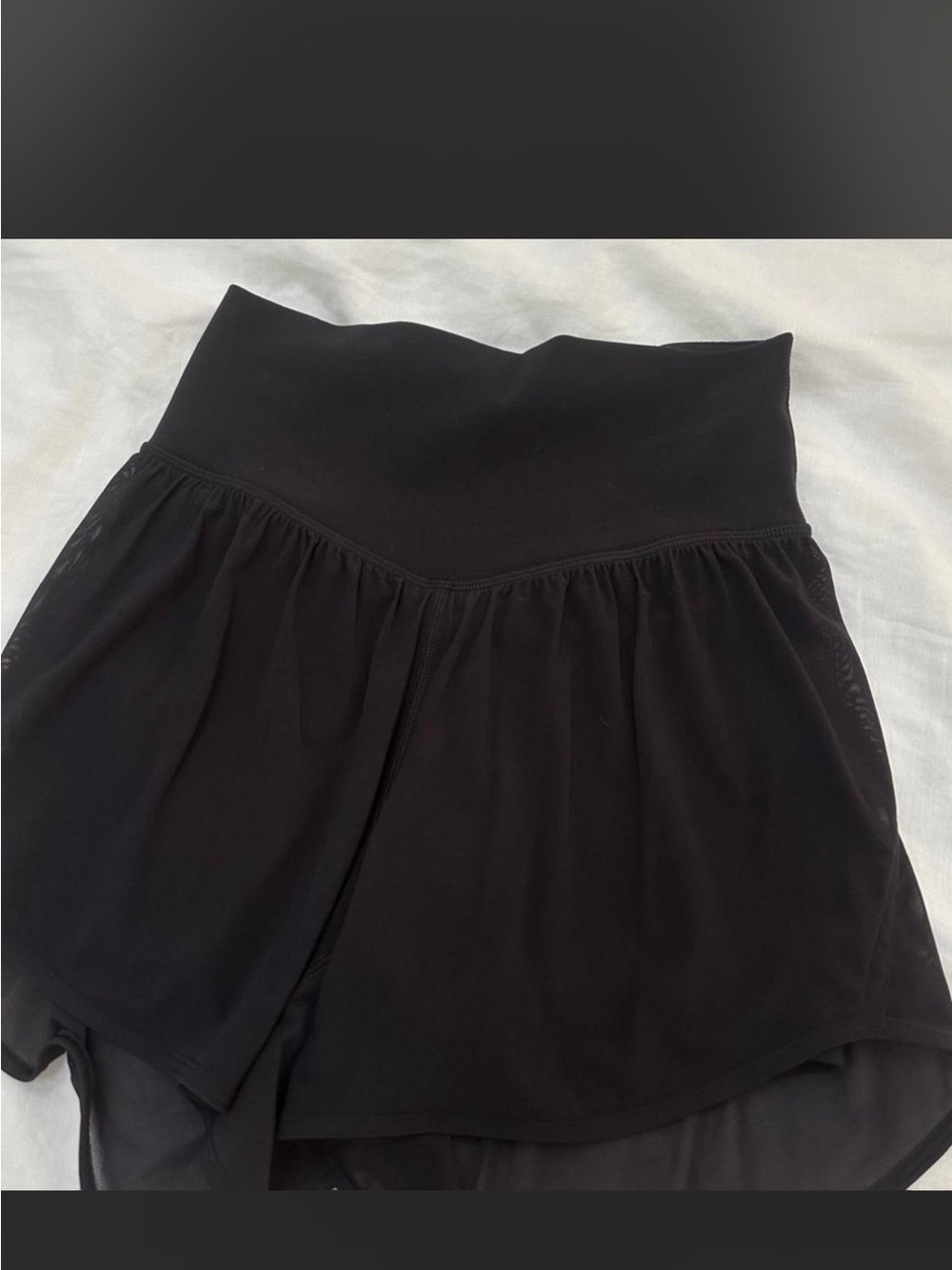 lululemon athletica Black High-Waist Skirted Shorts